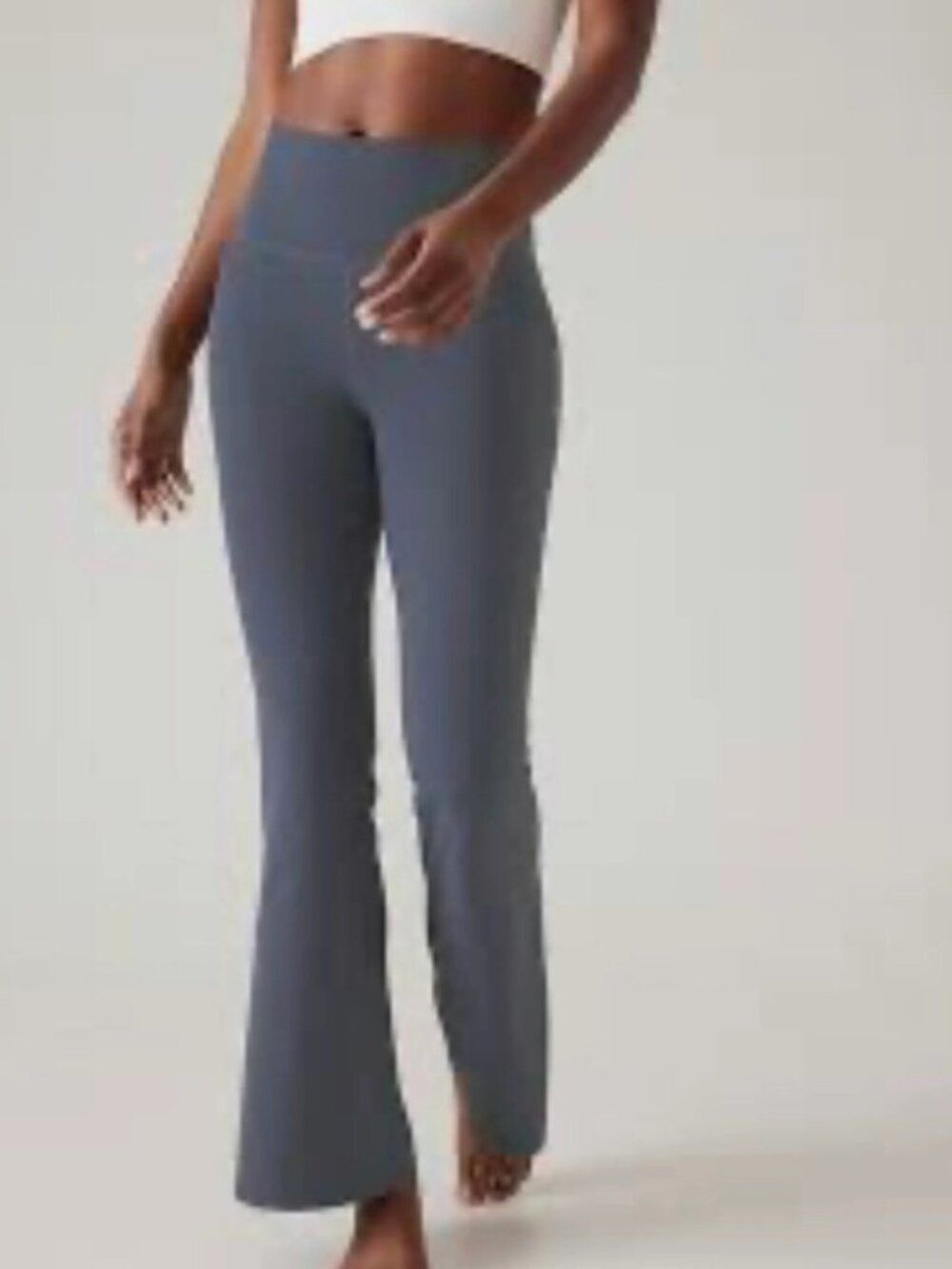 Athleta Blue Salutation Stash Flare Pant Size Medium Tall